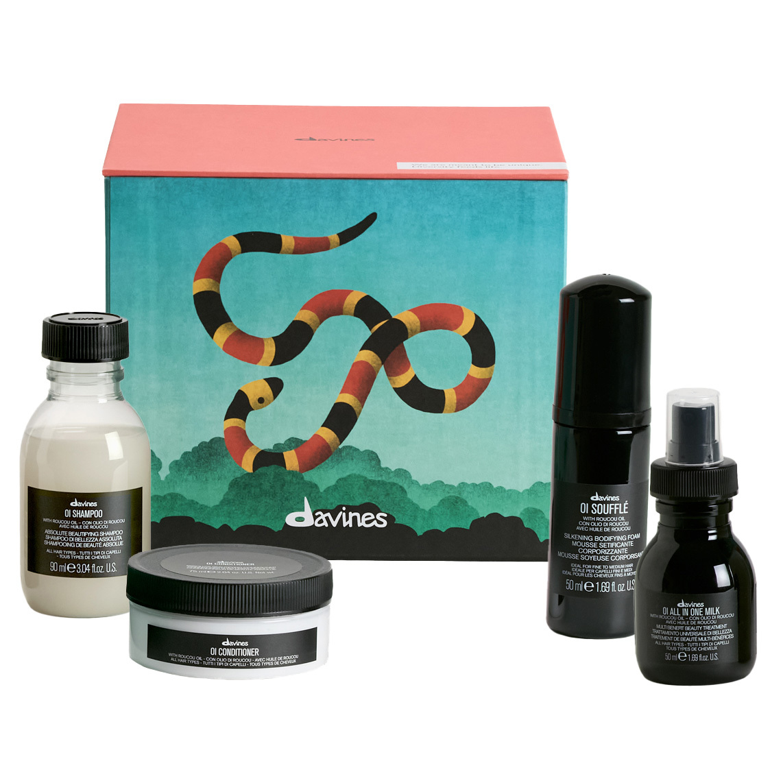 Davines Holiday with Davines: Elegant Tropical Forest Gift Box Davines Holiday with Davines: Elegant Tropical Forest Gift Box